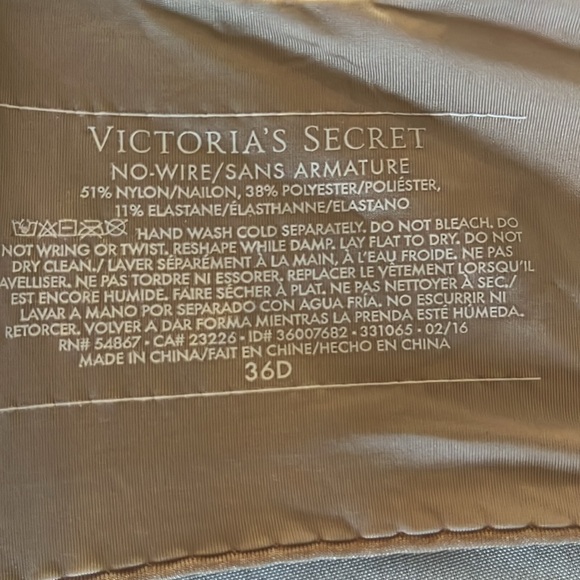 VS Wireless Bra 36D - Picture 2 of 5